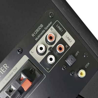 Edifier R1280DB Powered Bluetooth Bookshelf Speakers - Optical Input - Black image 6