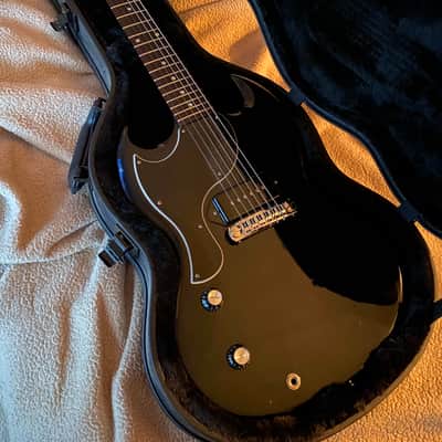 gibson sg junior jr black ebony left handed lefty guitar 2011-2013 image 1