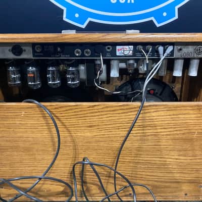 Charlie Daniels' Fender 1969 Twin Reverb Amp with Custom Cowboy Painting Front Panel 1969 - Mahogany image 12