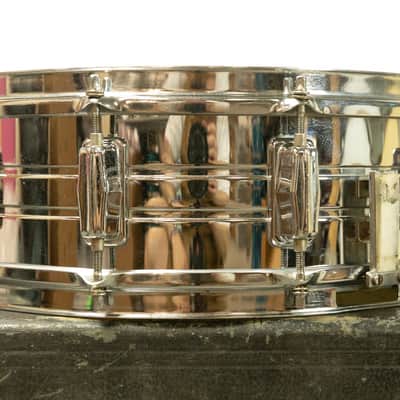 1970s Pearl 5x14 Chrome Over Steel Snare Drum image 8