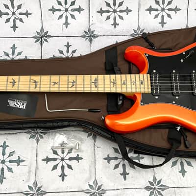 PRS SE NF3 with Maple Fretboard (Guyker 21:1 locking tuners) • Metallic Orange • 7.25 lb image 2