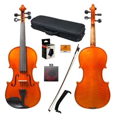 Paititi 4/4 Full Size Intermediate Level Plus Violin with Lightweight Case, Brazilwood Bow, Rosin Ca image 1