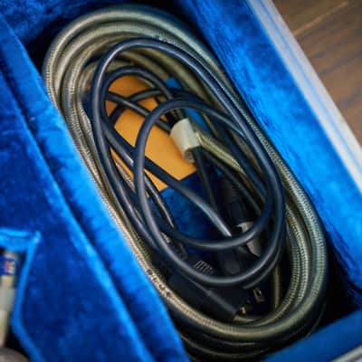 Rare Vintage Early Blue Bottle Tube Condenser Microphone Set image 16