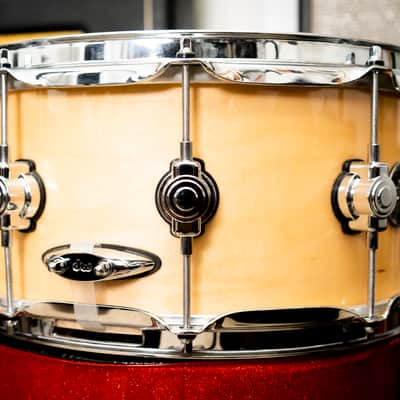 DW Performance Series 5.5x14" Maple Snare Drum 2010 - Present - Natural With Gig Bag image 3