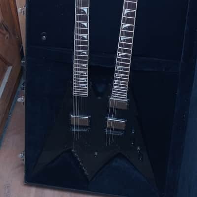 Dean Dave Mustaine VMNT Double Neck 12 string / 6 string Classic Guitar Black  2010 Black image 3