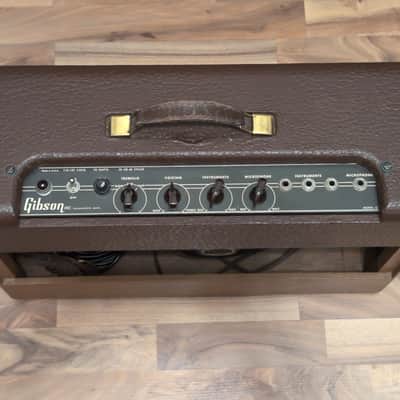 1955 Gibson GA-40 Les Paul Flagship 1x12 Guitar Combo Two-Tone Brown image 2