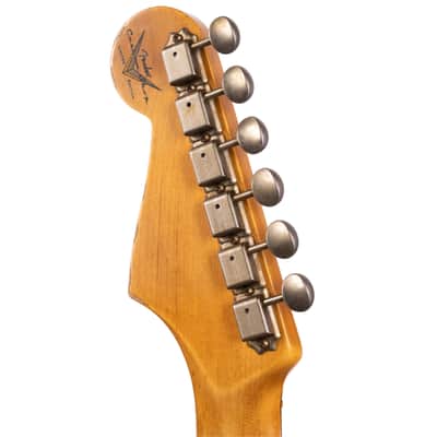 Fender Custom Shop Limited Edition 1964 L-Series Stratocaster Heavy Relic Aged Olympic White (915) image 6