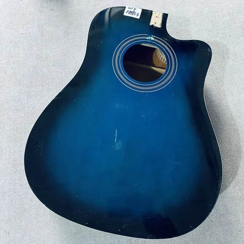 Blue Burst 41 Inch Acoustic Guitar Spruce Top Body image 1
