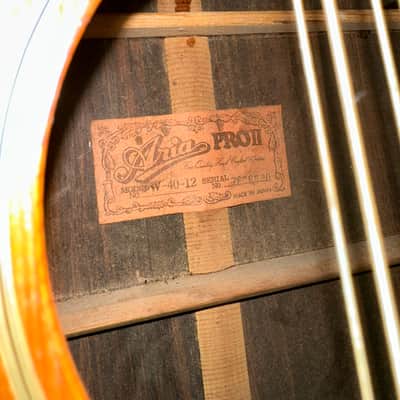 1976 Aria Pro II W-40-12 Lawsuit D-45 image 4