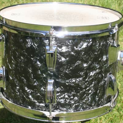 Early 1970s Ludwig 9x13 tom in Black diamond pearl. image 5