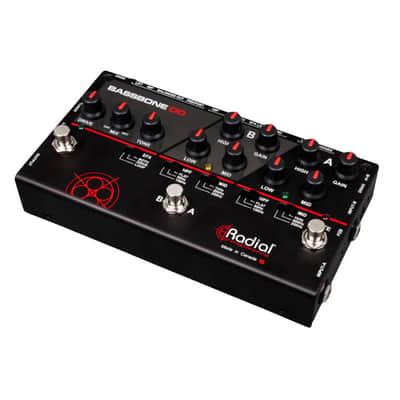 Mint Radial Bassbone OD 2 Channel Bass Preamp Pedal with Overdrive, FX Loop image 3