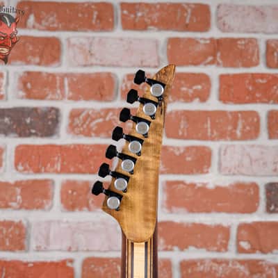 Carillion Guitars 7-String 10th Anniversary Polaris #3 of 10 Made Figured Myrtle Back&Top Satin Natural 2019 w/OHSC (Owned by Gary Holt) image 12