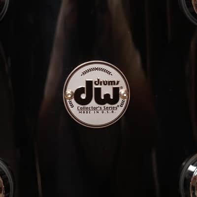 DW 10x16" Collector's Series SNOM Snare Drum/Floor Tom - Piano Black Lacquer image 2