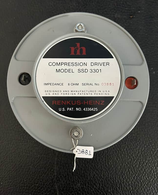 K3104 【RENKUS-HEINZ】レンカス　ハインツ SSD 3301 Renkus Heinz SSD 3301 / 2” Compression Driver | Reverb