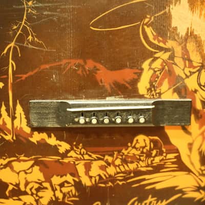 1935 Roundup Supertone Gene Autry Acoustic Guitar with Original Case Worldwide Shipping image 11