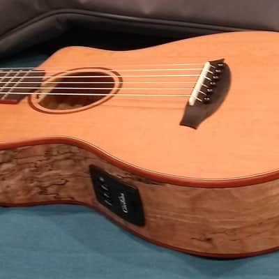 Cordoba Mini SM-CE Nylon Acoustic-Electric -- solid Cedar/Spalted Maple -- w/ Cordoba bag image 6
