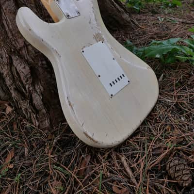 1965 Hendrix Replica Vintage Strat Blonde Relic Custom Build -Fender AY Pickups image 14