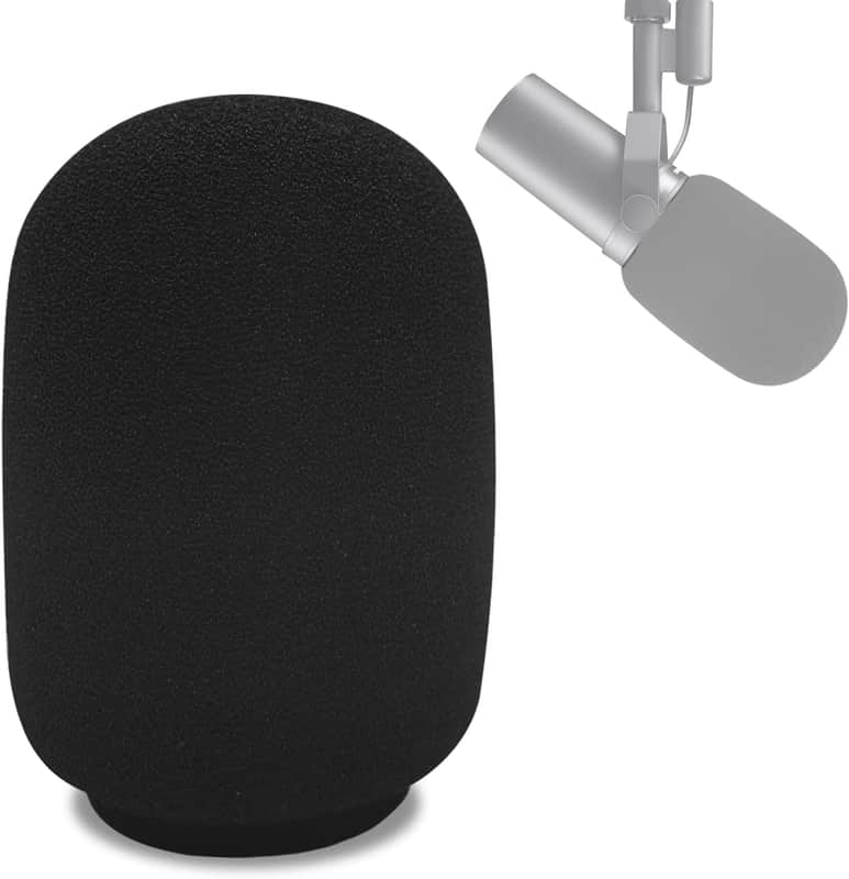 Microphone Cover for Shure SM7B, Mic Cover Foam Microphone Windscreen Compatitable with SM7B Professional Mic Foam for SM7B Recording Condenser Microphones image 1