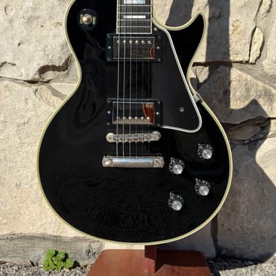Gibson Custom Shop 1960 Reissue Les Paul Custom Black Beauty 50th Anniversary Gold Book 2010 - Black image 3