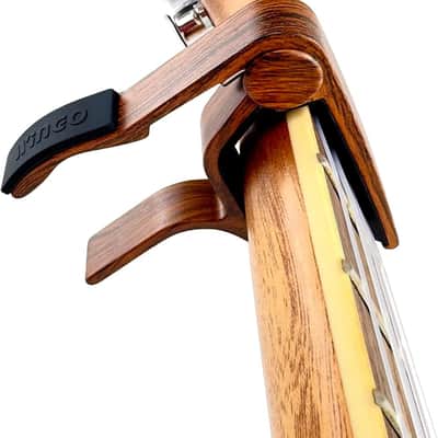 Pro Ukulele Capo for Soprano Concert Baritone,Rosewood. image 4