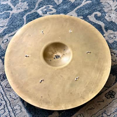 Antique/Vintage - 12" Hi-Hat Cymbal with Jingles - (1930's - 1950's) - Brass - No Brand Stamp image 5
