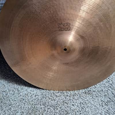 Paiste 2002 black label ride cymbal Early 1970's - Bronze image 7