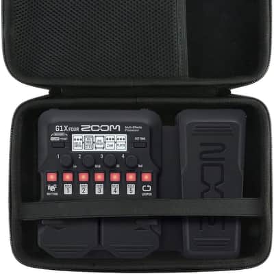 Hard Carrying Case replacement for Zoom FOUR Bass Guitar Multi-Effects Processor Pedal Guitar Case, Black Case) image 1