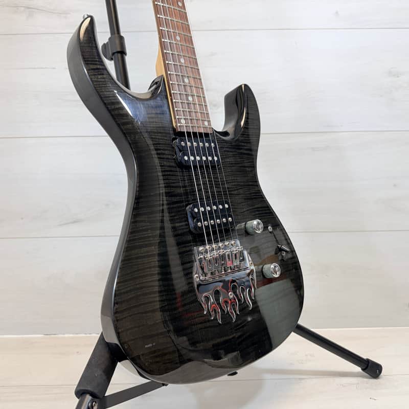 OLP by Music Man HH Electric Guitar w/ Traben MetalArt Bridge – Black Flame Top 2007 image 1