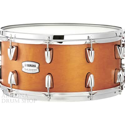 Yamaha Tour Custom Maple 14 x 6.5 Snare Drum TMS1465CRS Caramel Satin - In Stock image 1