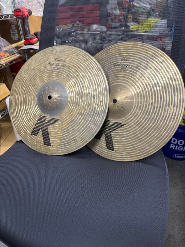 Zildjian 14" K Custom High Definition Hi-Hat Cymbals (Pair) 2008 - 2010 - Brilliant image 1