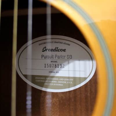 Used Breedlove Pursuit SB Parlor Acoustic/Electric Guitar with Gigbag image 11