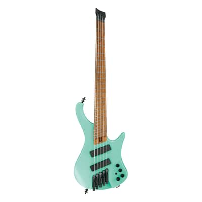 Used Ibanez EHB1005MSSFM EHB Headless 5 String MS - Sea Foam Green Matte image 2