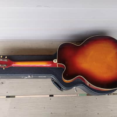 Vintage 1950's Silvertone 674 Aristocrat Cutaway Archtop Acoustic Guitar w/ TKL Hardshell Case! image 14