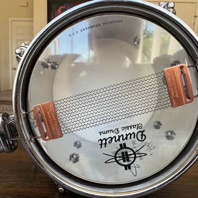 5”x6” (6” diameter) Dunnett Chrome over Steel Snare - Only one in the world! image 8