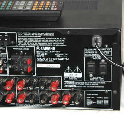 YAMAHA RX-V659 100 Watts x 7 Channel Home Theater Receiver Black w/RAV254 Programmable Remote VGUC image 6