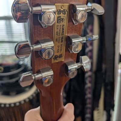 Alvarez Yairi DY59 Anniversary Edition Vintage 1987 Acoustic Electric Guitar, Natural image 6