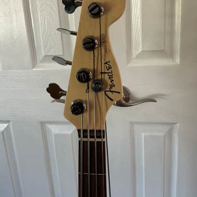 Fender American Deluxe Jazz Bass 2008 -Fretless - Amber image 3