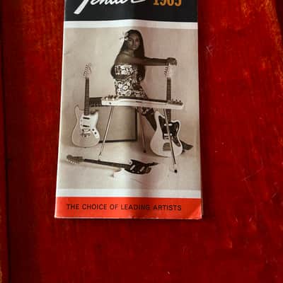 1965 Fender Jaguar L Series Sunburst All Original with Case image 10