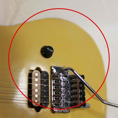 Late 90's Peavey Wolfgang Special Electric Guitar w/ Floyd Rose & D-Tuna in Yellow (Originally Ivory) image 23