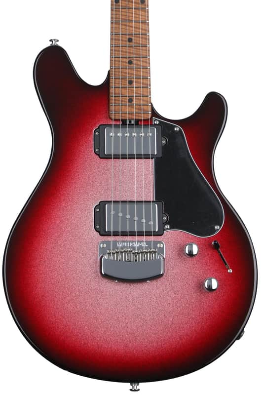 Ernie Ball Music Man Valentine Electric Guitar - Maroon Sparkle Burst image 1