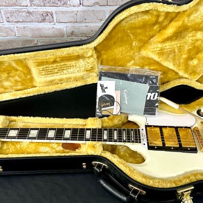 Epiphone Inspired by Gibson Custom 1963 SG Custom Electric Guitar 2023 - Classic White VOS image 7