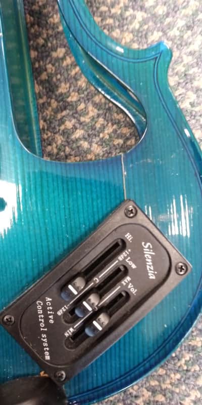 CARLO GIORDANO Electric Violin EV-202 4/4 BLUE | Reverb