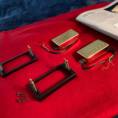 Schaller Golden 50’s Humbucking Pickup set 2004 - Deep Gold Plated image 1