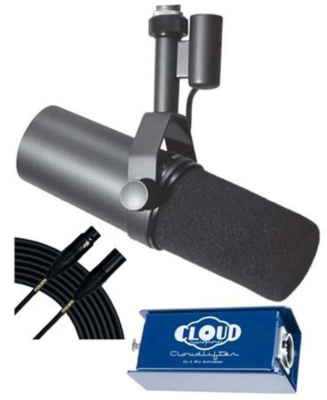Shure SM7B Cardioid Dynamic Microphone With Cloudlifter CL-1 Bundle image 1