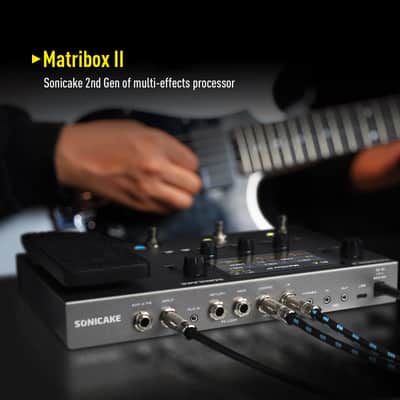 SONICAKE Matribox II - Multi Effects Processor with Expression Pedal, 200+ Built-in Guitar/Bass/Acoustic Effects, Amp Modeling, IR Cabinets Simulation, FX Loop, MIDI Stereo OTG USB Audio Interface image 2