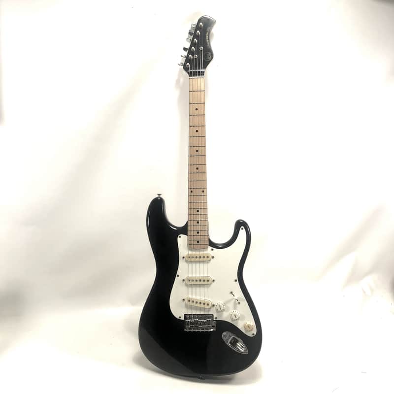 Vintage MIK Hondo H760B Black & White '80s Deluxe Series 760 image 1