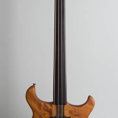 Tobias  Hand Made Prototype Solid Body Electric Bass Guitar (1977), black gig bag case. image 8