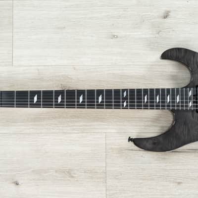 Mint Legator N6SS Ninja 6 Super Shred Guitar, Ebony Fretboard, High Gloss Black Burl image 6