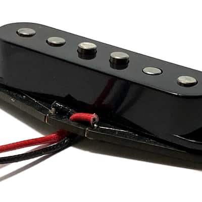 Strat Pure Vintage Bridge Position Dedicated Pickup, Early Strat Performance AlNiCo 5 Single Coil, Black Cover image 3