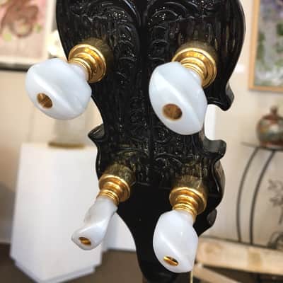 Samick SB350TT Banjo  90s Gold with Wood Hard Shall Case image 8